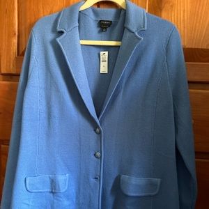 Talbots wool sweater blazer XL